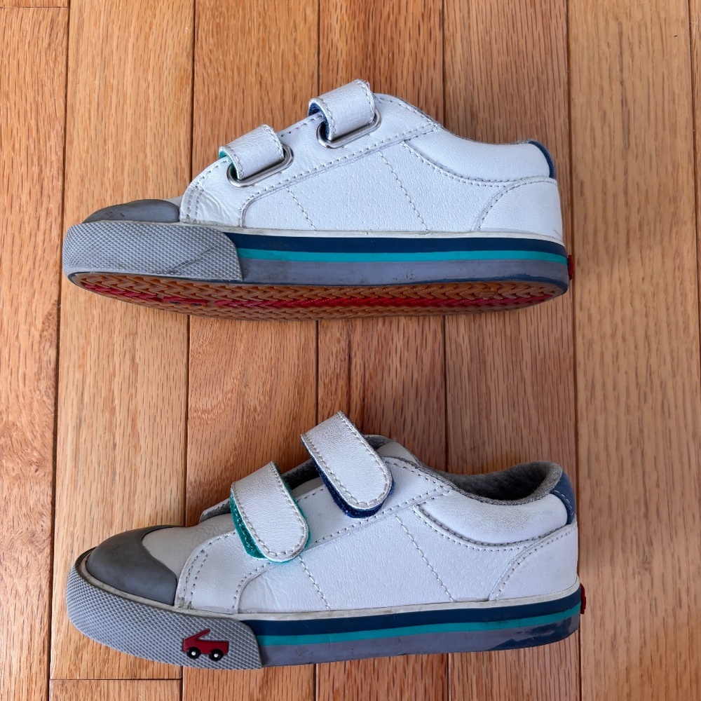 See Kai Run white sneakers